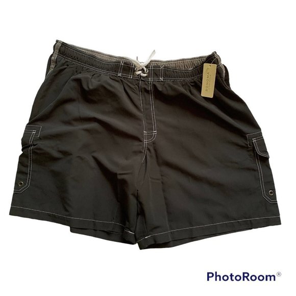 Sonoma Other - Sonoma Men's Black Swimming Drawstring Pockets Swim Trunks Size 3X BIG
